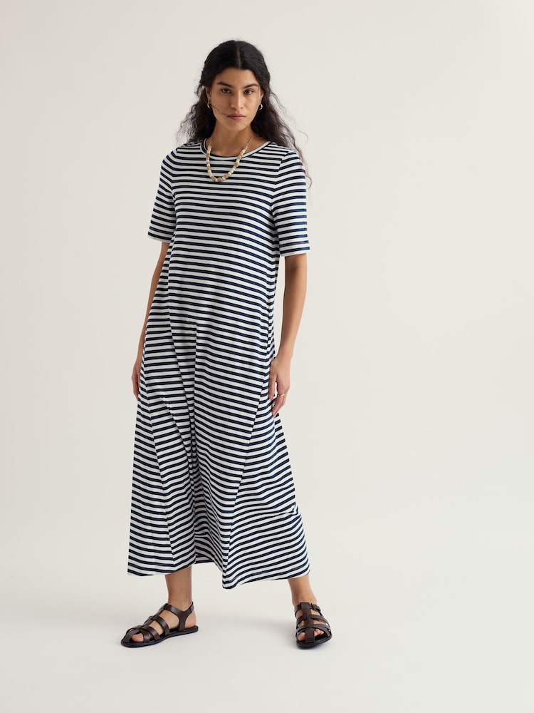 Seasalt Cornwall Blue Petite Ivey Dress - Image 1 of 5 Seasalt Cornwall Blue Petite Ivey Dress - Image 1 of 5