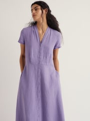 Seasalt Cornwall Purple Carved Wood Dress - Image 1 of 5