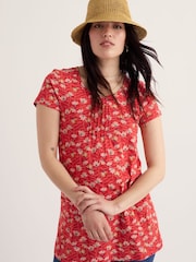 Seasalt Cornwall Red Busy Lizzy Tunic - Image 1 of 5