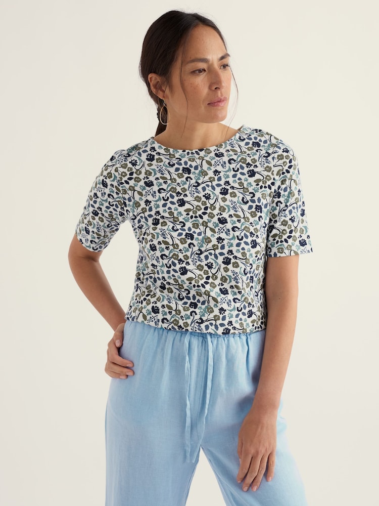 Seasalt Cornwall Green Poisson T-Shirt - Image 1 of 5