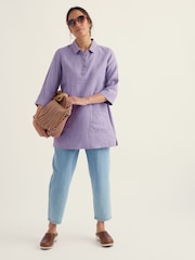 Seasalt Cornwall Purple Artist's Journey Shirt - Image 1 of 5