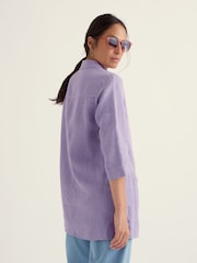 Seasalt Cornwall Purple Artist's Journey Shirt - Image 3 of 5