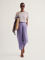 Seasalt Cornwall Purple Noweth Trousers - Image 2 of 5