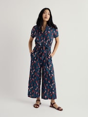 Seasalt Cornwall Blue Treen Cove Jumpsuit - Image 2 of 5