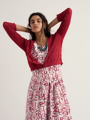 Seasalt Cornwall Red Sweet Day Cardigan - Image 1 of 5