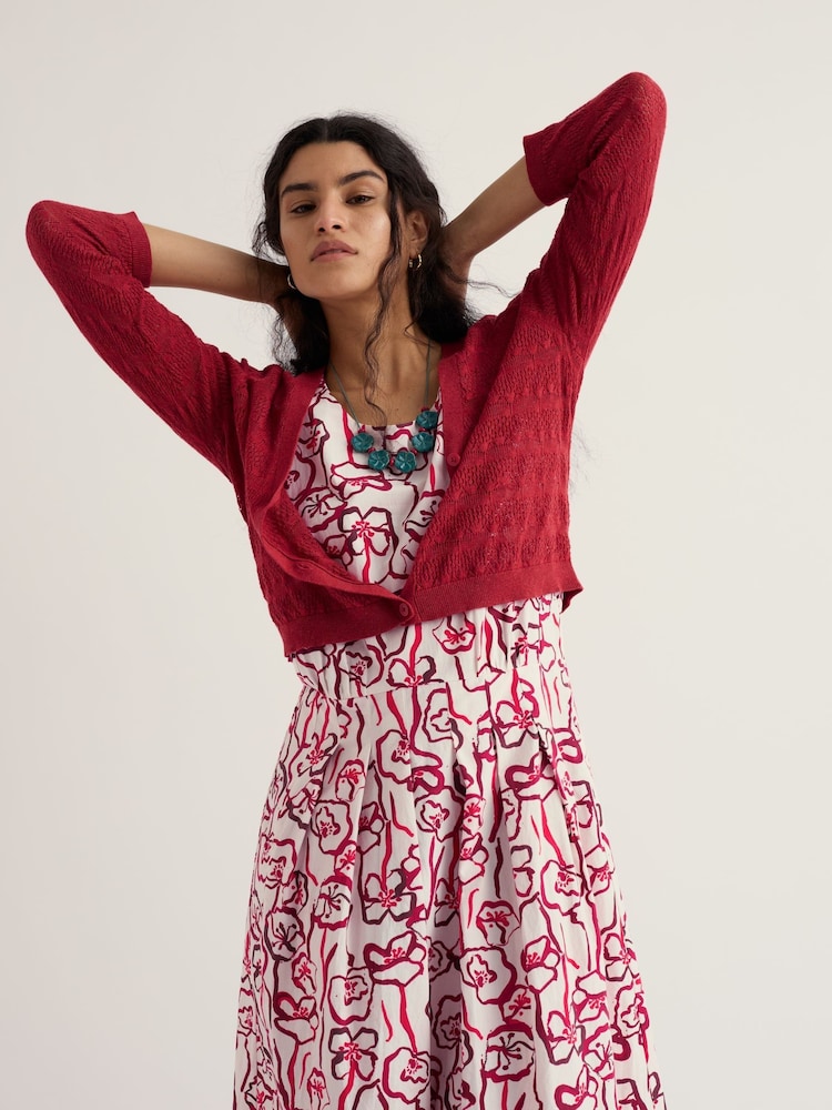 Seasalt Cornwall Red Sweet Day Cardigan - Image 1 of 5