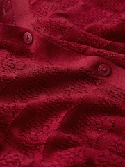 Seasalt Cornwall Red Sweet Day Cardigan - Image 5 of 5