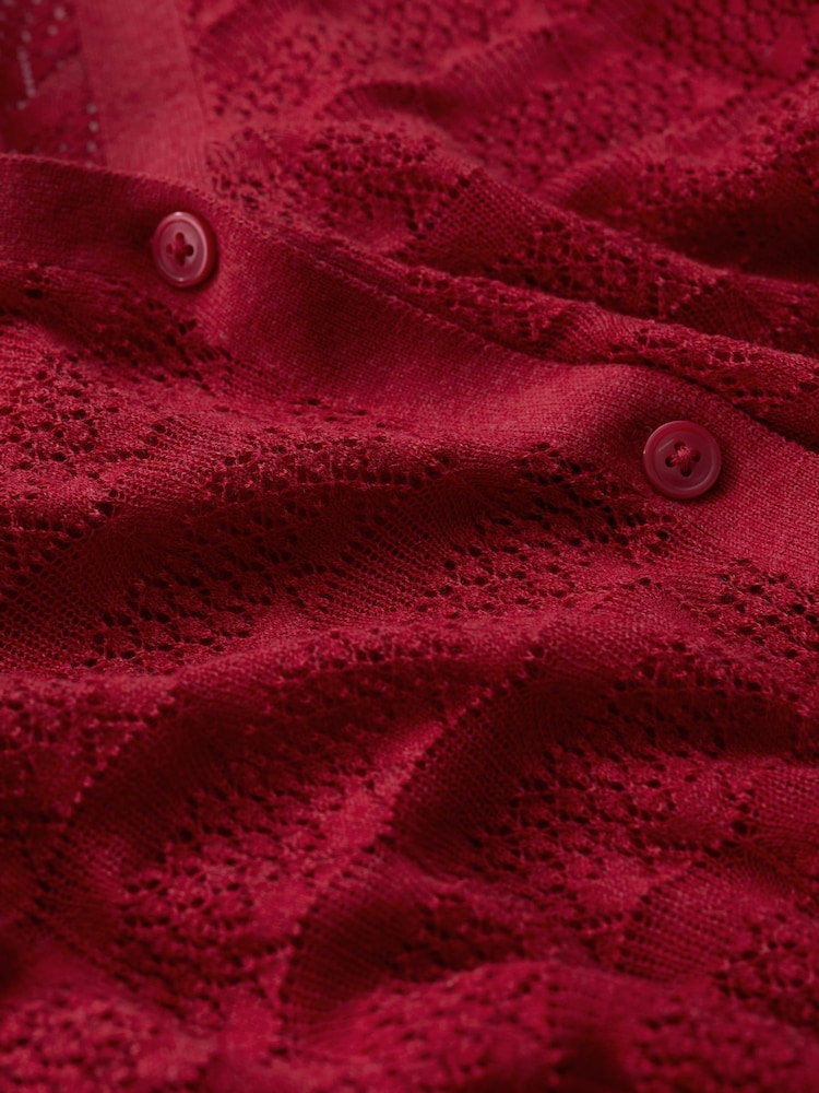 Seasalt Cornwall Red Sweet Day Cardigan - Image 5 of 5