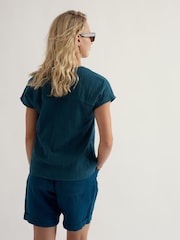 Seasalt Cornwall Blue Landscape Top - Image 2 of 5