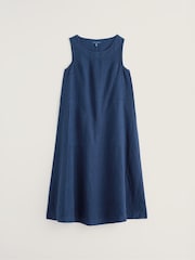 Seasalt Cornwall Navy Blue Petite Cresting Waves Dress - Image 4 of 4