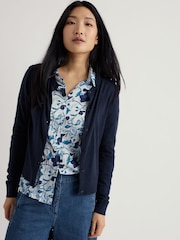 Seasalt Cornwall Blue Dancing Light Cardigan - Image 1 of 5