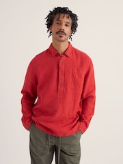 Seasalt Cornwall Red Artist's Shirt - Image 1 of 5