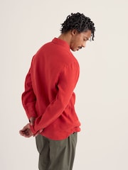 Seasalt Cornwall Red Artist's Shirt - Image 3 of 5