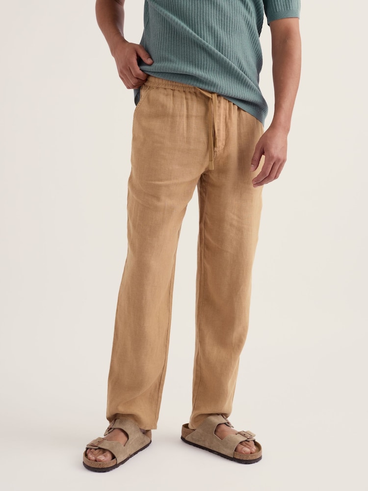 Seasalt Cornwall Crewman Linen Trousers - Imagen 1 de 5