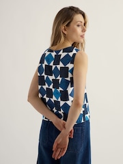 Seasalt Cornwall Blue Colour Study Top - Image 3 of 5