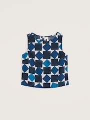 Seasalt Cornwall Blue Colour Study Top - Image 4 of 5