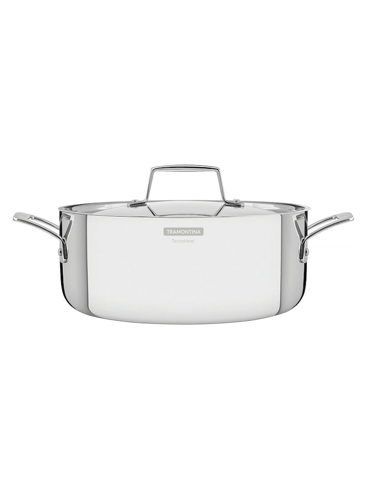 Tramontina Silver Grano 3-Ply Stainless Steel Casserole 24cm - Image 2 of 6 Tramontina Silver Grano 3-Ply Stainless Steel Casserole 24cm - Image 2 of 6