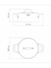 Tramontina Silver Grano 3-Ply Stainless Steel Casserole 24cm - Image 6 of 6
