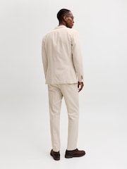 JACK & JONES White Linen Blend Blazer - Image 2 of 5