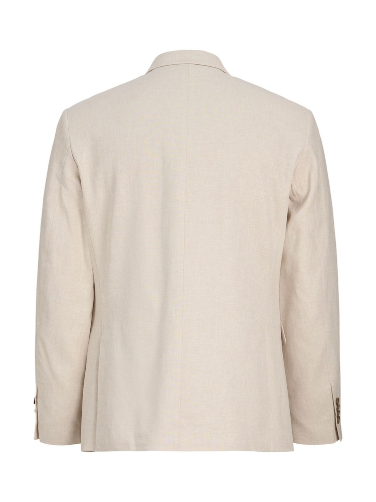 JACK & JONES White Linen Blend Blazer - Image 7 of 7