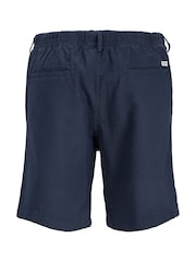 JACK & JONES Blue Relaxed Fit Linen Blend Shorts - Image 6 of 6