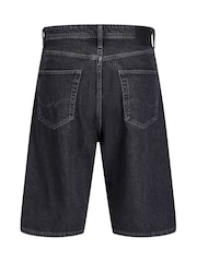 JACK & JONES Black Ron Fit Denim Shorts - Image 5 of 7
