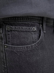JACK & JONES Black Ron Fit Denim Shorts - Image 6 of 7