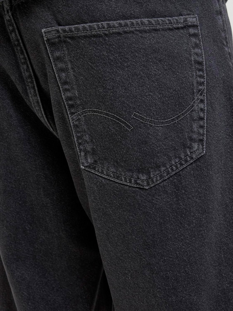 JACK & JONES Black Ron Fit Denim Shorts - Image 7 of 7