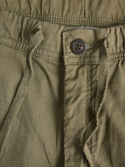 JACK & JONES Green Relaxed Fit Linen Blend Kane Trousers - Image 9 of 10