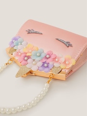 Monsoon Pink Flower Unicorn Clip Frame Bag - Image 2 of 2