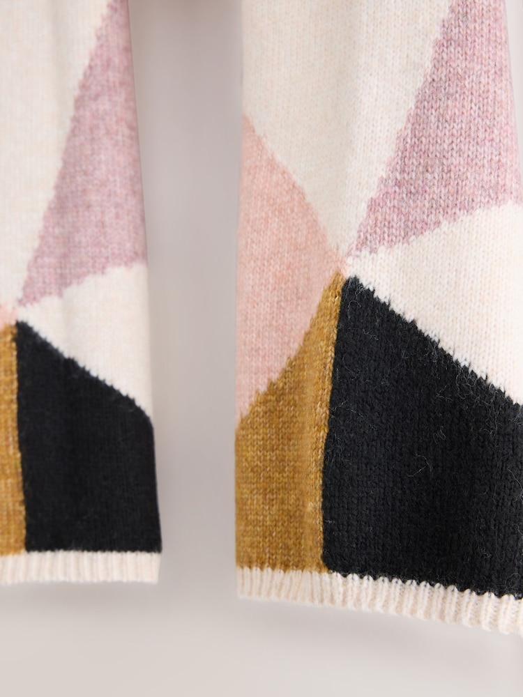Basic Chinese Patterns Buy Cream/Pink Abstract Pattern Midweight Scarf from Next United Arab ...