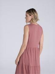 Рожевий - Animal Jersey Maxi Dress - Image 3 of 4