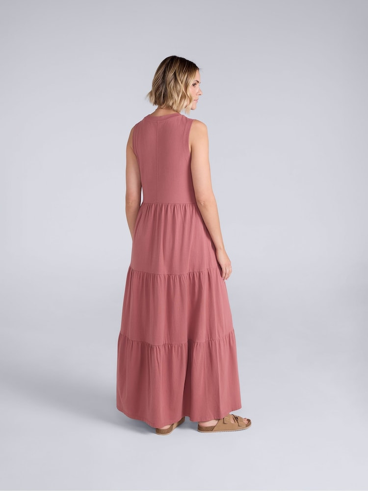 Рожевий - Animal Jersey Maxi Dress - Image 4 of 4