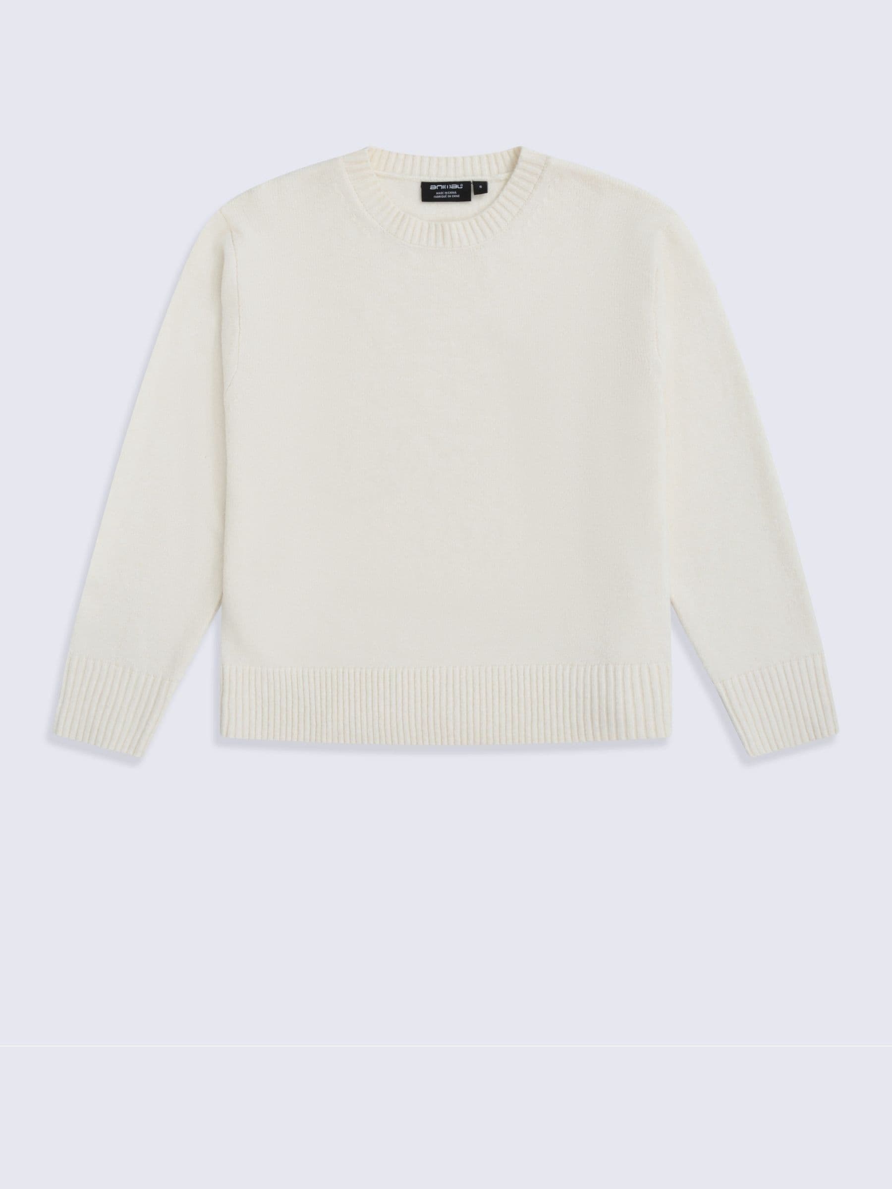 Fluffy Womens Jumper - Beige - Image 2