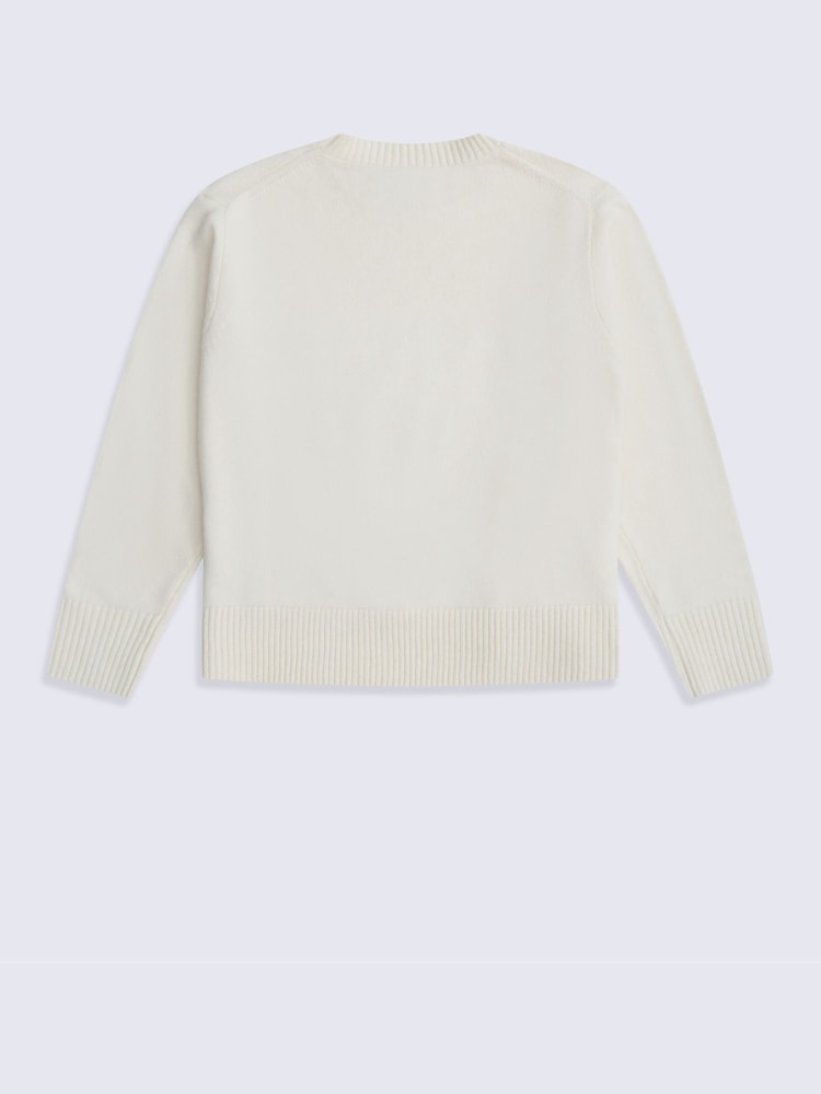 Animal Cream Fluffy Jumper - Image 2 of 4