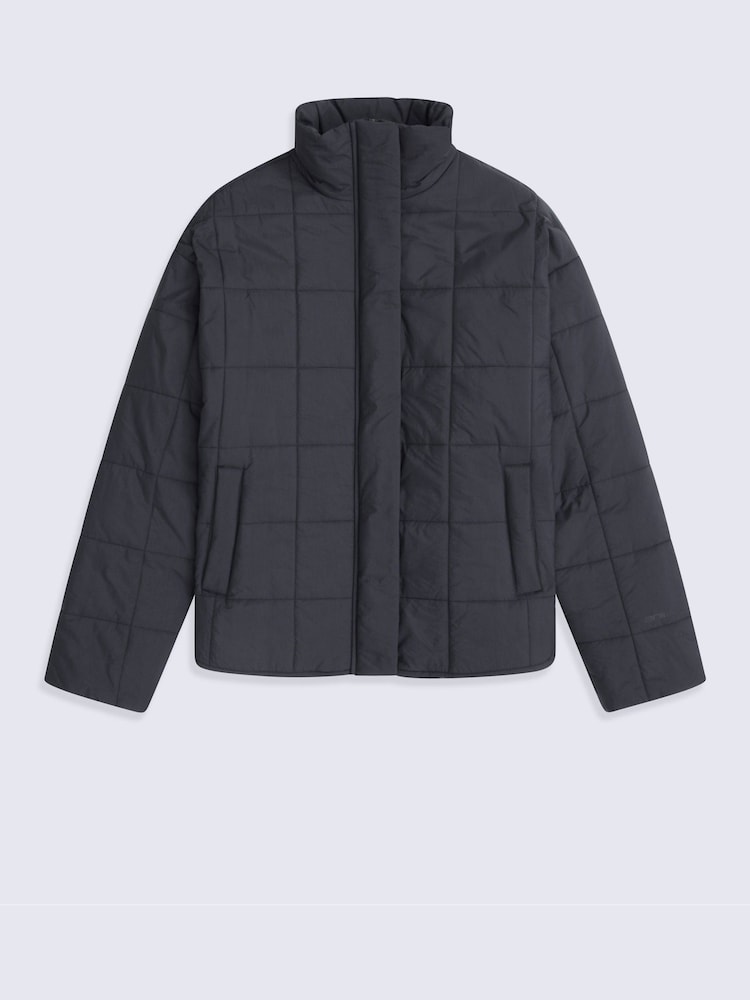 Animal Black Nina Grid Quilt Padded Jacket - Image 2 of 5