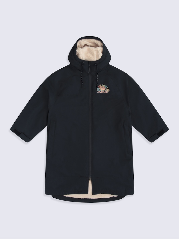 黑色 - Animal Hazey Waterproof Beach Parka - 圖片 1/6
