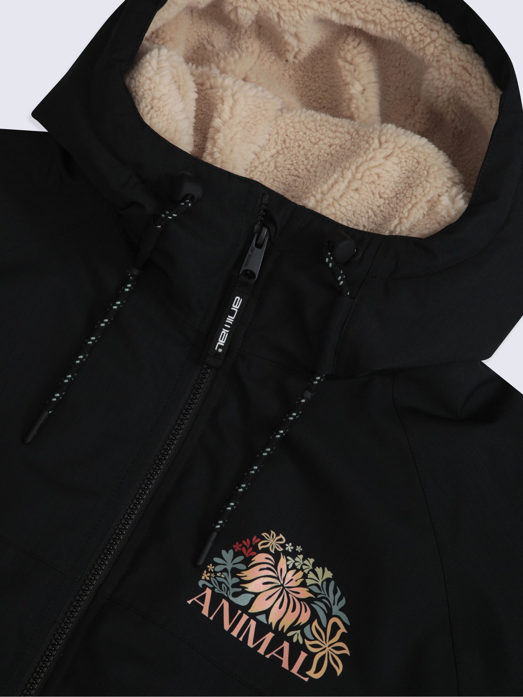 Buy Animal Black Hazey Waterproof Beach Parka from Next Romania