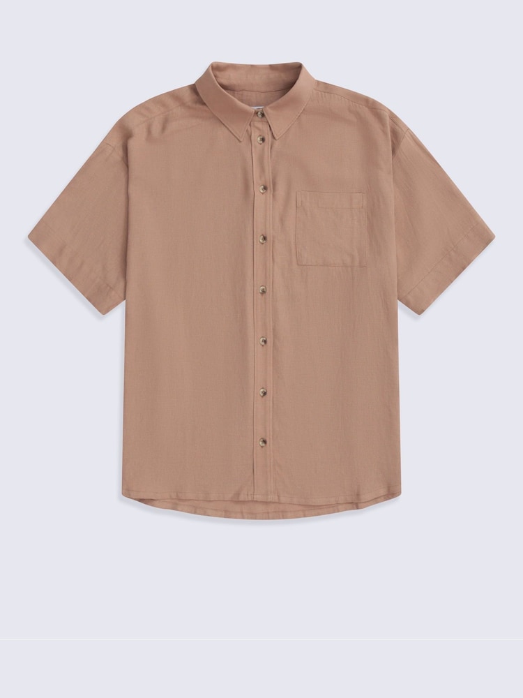 Animal Brown Nova Linen Shirt - Image 1 of 4