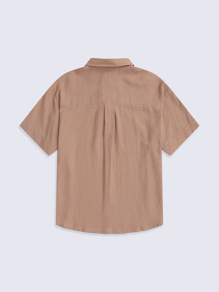 Animal Brown Nova Linen Shirt - Image 2 of 4