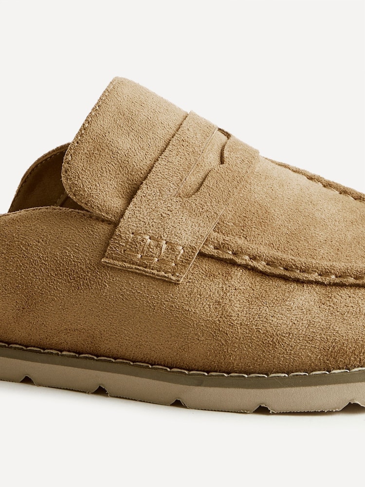 Linzi Beige Suede Invested Mule Loafers - Image 5 of 5 Linzi Beige Suede Invested Mule Loafers - Image 5 of 5
