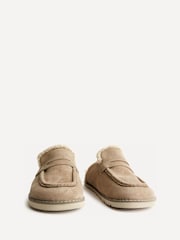 pardo - Linzi Collected Faux Fur Lined Mule Loafers - Imagem 3 de 6