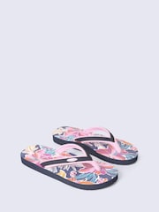 Animal Dusky Purple Swish Flip Flops - Image 1 of 5