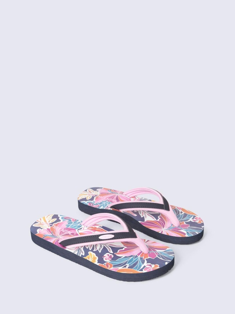 Animal Dusky Purple Swish Flip Flops - Image 1 of 5