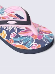 Animal Dusky Purple Swish Flip Flops - Image 4 of 5