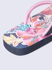 Animal Dusky Purple Swish Flip Flops - Image 5 of 5