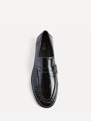 Linzi Black Patent Belmont Ruched Loafers - Image 5 of 6