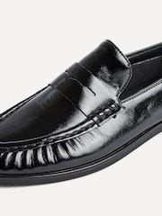 Linzi Black Patent Belmont Ruched Loafers - Image 6 of 6
