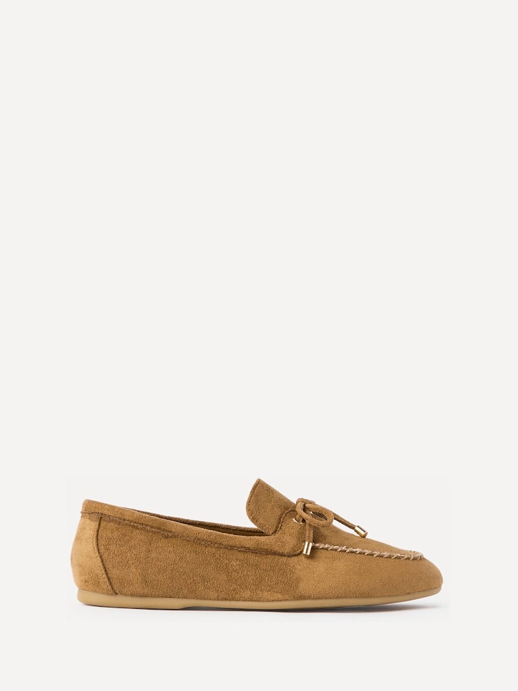 Linzi Tan Suede Relevant Boat Style Loafers - Image 2 of 5 Linzi Tan Suede Relevant Boat Style Loafers - Image 2 of 5