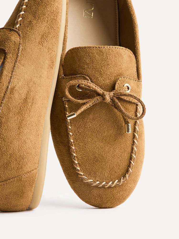 Linzi Tan Suede Relevant Boat Style Loafers - Image 5 of 5 Linzi Tan Suede Relevant Boat Style Loafers - Image 5 of 5
